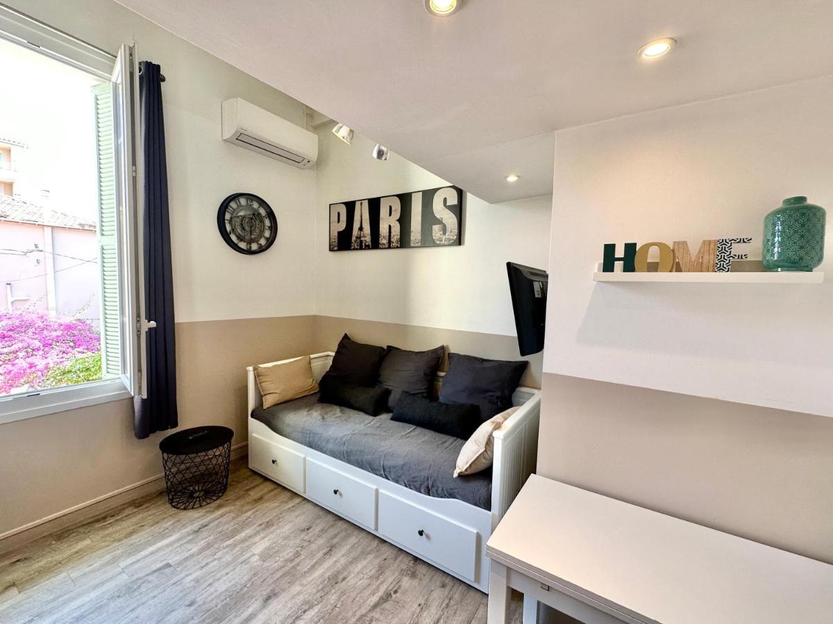 Studio Avec Clim A 100M Plage - 15Min Centre Ville Nice Buitenkant foto